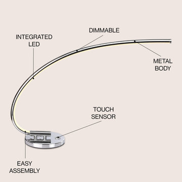 Faye 16" LED Integrated Task Lamp - JONATHAN Y